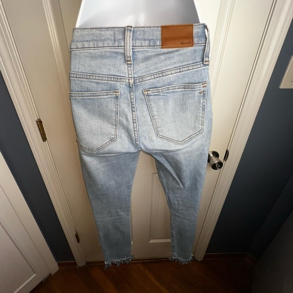 Madewell Women’s 23 9” High Rise Skinny Distressed Button Fly Jeans Light 00 - Picture 14 of 16